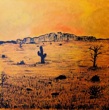 Картина под названием "Aftermath" - Troy Wilson-Ripsom, Подлинное произведение искусства, Акрил Установлен на Деревянная рам…