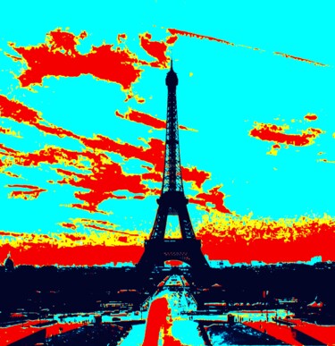 Fotografia intitolato "Paris Surreal" da Troy Wilson-Ripsom, Opera d'arte originale, Fotografia digitale