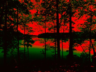 Photography titled "Hellscape Lake" by Troy Wilson-Ripsom, Original Artwork, Digital Photography