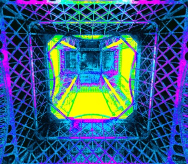 Fotografia intitolato "Eiffel Portal" da Troy Wilson-Ripsom, Opera d'arte originale, Fotografia digitale