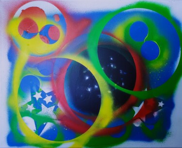Malerei mit dem Titel "Chaos and Color" von Troy Wilson-Ripsom, Original-Kunstwerk, Acryl Auf Keilrahmen aus Holz montiert