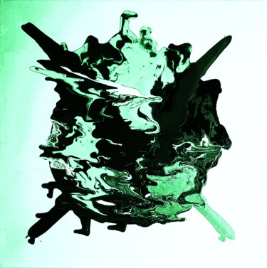 Grafika cyfrowa / sztuka generowana cyfrowo zatytułowany „Rorschach Seafoam” autorstwa Troy Wilson-Ripsom, Oryginalna praca,…