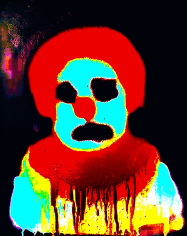 Digital Arts titled "Bloody Bozo" by Troy Wilson-Ripsom, Original Artwork, Manipulated Photography