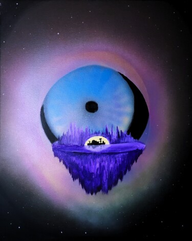 Картина под названием "Under a Watchful Eye" - Troy Wilson-Ripsom, Подлинное произведение искусства, Акрил Установлен на Дер…