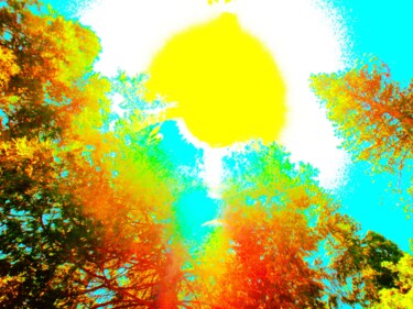 Digitale Kunst mit dem Titel "Sunsplosion 1" von Troy Wilson-Ripsom, Original-Kunstwerk, Manipulierte Fotografie