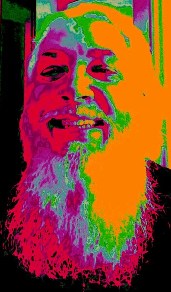 Digital Arts titled "Groovy Grampa 3" by Troy Wilson-Ripsom, Original Artwork, Manipulated Photography