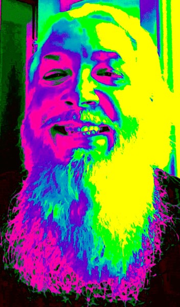 Digital Arts titled "Groovy Grampa 2" by Troy Wilson-Ripsom, Original Artwork, Manipulated Photography