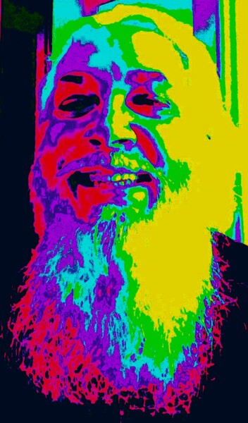 Digital Arts titled "Groovy Grampa 4" by Troy Wilson-Ripsom, Original Artwork, Manipulated Photography