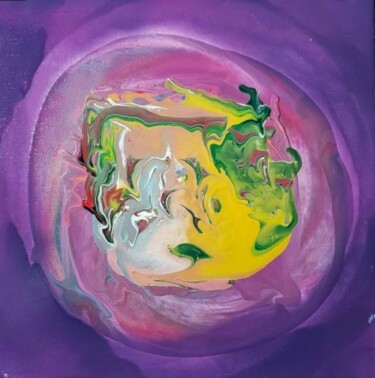 Ζωγραφική με τίτλο "Melting Pot" από Troy Wilson-Ripsom, Αυθεντικά έργα τέχνης, Ακρυλικό Τοποθετήθηκε στο Ξύλινο φορείο σκελ…