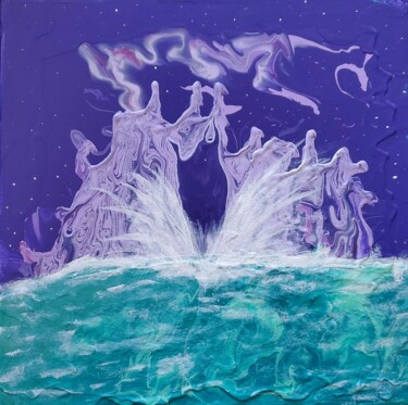 Painting titled "Mistress of Siren I…" by Troy Wilson-Ripsom, Original Artwork, Acrylic Mounted on Wood Stretcher frame