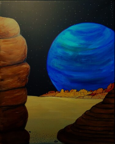 Arte digital titulada "Valley of the Moon…" por Troy Wilson-Ripsom, Obra de arte original, Fotografía manipulada
