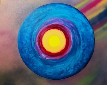 Картина под названием "Dyson View" - Troy Wilson-Ripsom, Подлинное произведение искусства, Акрил Установлен на Деревянная ра…