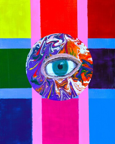 Arte digital titulada "Seeing Through the…" por Troy Wilson-Ripsom, Obra de arte original, Collages digitales