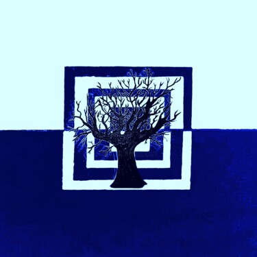 Digitale Kunst mit dem Titel "Dutch Colors Tree o…" von Troy Wilson-Ripsom, Original-Kunstwerk, Digitale Collage