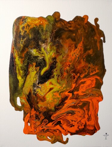 Peinture intitulée "Forge of Hephaestus" par Troy Wilson-Ripsom, Œuvre d'art originale, Acrylique Monté sur Châssis en bois