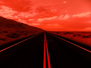 Digitale Kunst getiteld "Highway to Hell" door Troy Wilson-Ripsom, Origineel Kunstwerk, Gemanipuleerde fotografie