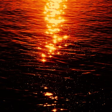 Arte digitale intitolato "Golden Water Sparkl…" da Troy Wilson-Ripsom, Opera d'arte originale, Fotografia manipolata