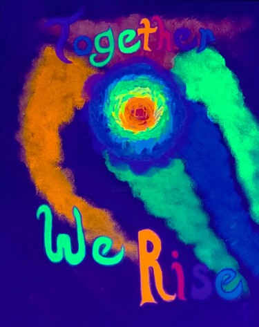Digitale Kunst mit dem Titel "Together We Rise BL" von Troy Wilson-Ripsom, Original-Kunstwerk, Digitale Fotografie