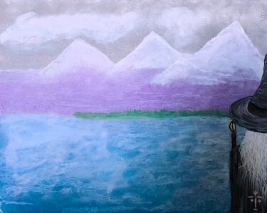 Картина под названием "Misty Morning" - Troy Wilson-Ripsom, Подлинное произведение искусства, Акрил Установлен на Деревянная…