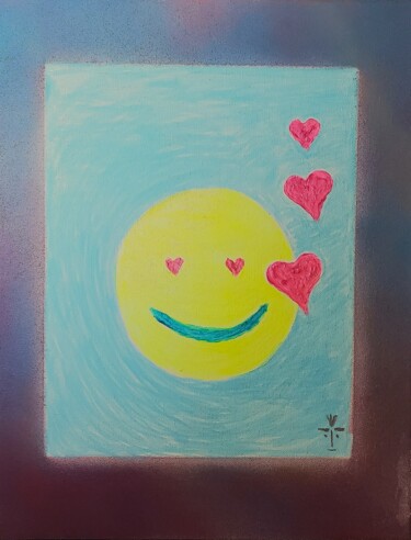 Painting titled "Silly In Love" by Troy Wilson-Ripsom, Original Artwork, Acrylic Mounted on Wood Stretcher frame