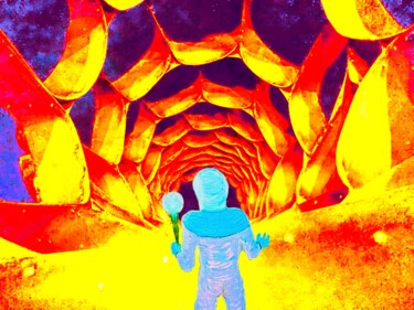 Arte digital titulada "Entering the Cosmic…" por Troy Wilson-Ripsom, Obra de arte original, Collages digitales