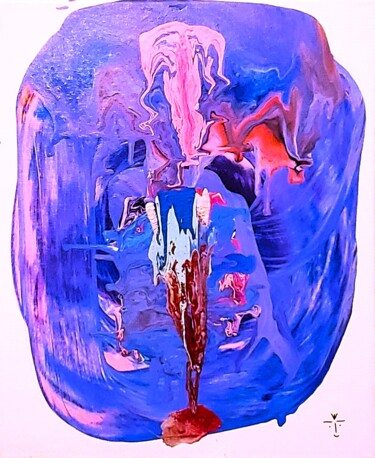 Malarstwo zatytułowany „Chalice of Souls” autorstwa Troy Wilson-Ripsom, Oryginalna praca, Akryl Zamontowany na Drewniana ram…