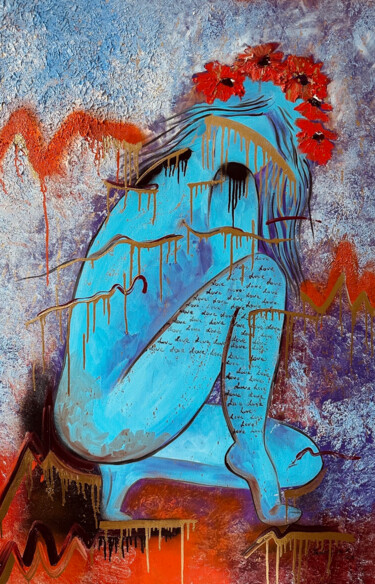 Картина под названием "Love" - Кристина Трубицына, Подлинное произведение искусства, Масло