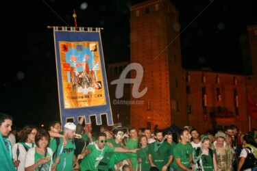 Fotografia intitolato "Pittore del Palio -…" da Gian Piero Trucco, Opera d'arte originale