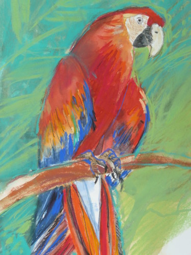Peinture intitulée "papagei.jpg" par Teka, Œuvre d'art originale
