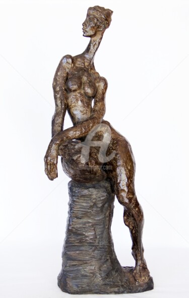 Skulptur mit dem Titel "Sentinelle II" von Marie-Thérèse Tsalapatanis, Original-Kunstwerk, Bronze