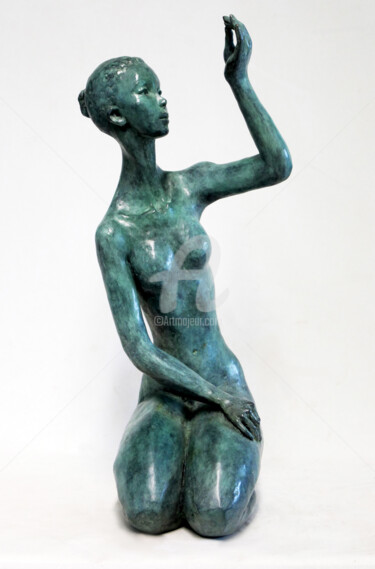 Skulptur mit dem Titel "Chrysalide, sculptu…" von Marie-Thérèse Tsalapatanis, Original-Kunstwerk, Bronze