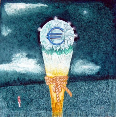 Installation intitulée "Euro" par Manfred W.R. Richter, Œuvre d'art originale