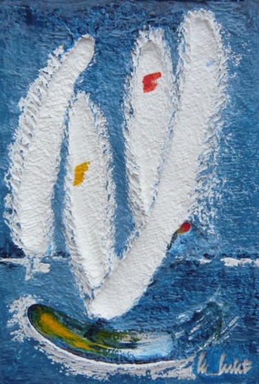 Painting titled "67.11 Surfing (2!" by Manfred W.R. Richter, Original Artwork