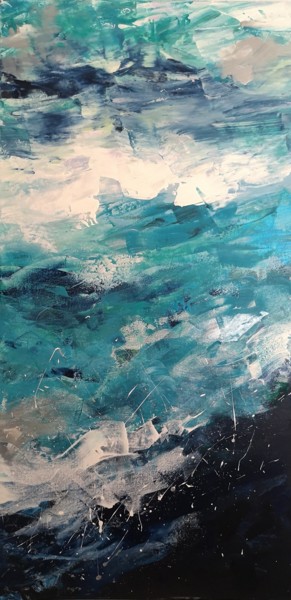Pintura titulada "Sea breeze" por Aliaksandra Tsesarskaya, Obra de arte original, Acrílico
