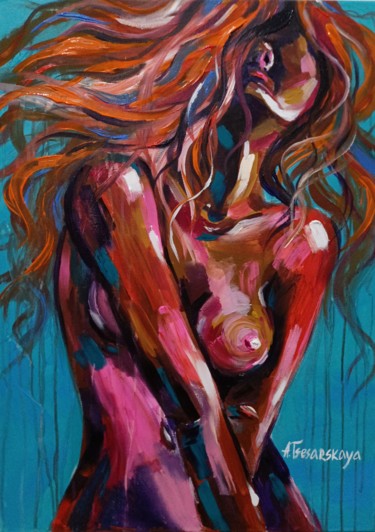 Soul Painting titled "Soul" by Aliaksandra Tsesarskaya, Original Art, Acrylic