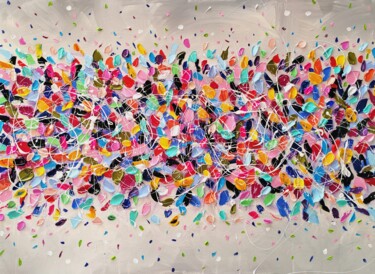 Pintura titulada "Colorful dreams - c…" por Aliaksandra Tsesarskaya, Obra de arte original, Acrílico