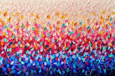 Schilderij getiteld "Colorful emotion -…" door Aliaksandra Tsesarskaya, Origineel Kunstwerk, Acryl Gemonteerd op Frame voor…