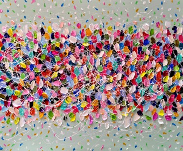 Картина под названием "Color yuor life - c…" - Aliaksandra Tsesarskaya, Подлинное произведение искусства, Акрил Установлен н…