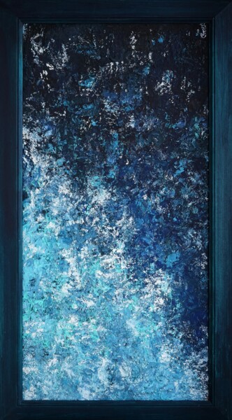 Картина под названием "SUNK" - Tanya Shin S.F.M.W., Подлинное произведение искусства, Масло Установлен на Деревянная рама дл…