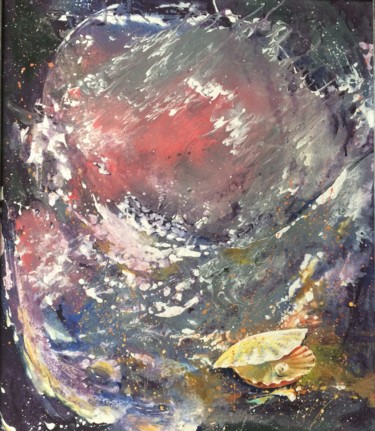 Картина под названием "Глубина. Ракушка" - Татьяна Шутова, Подлинное произведение искусства, Акрил