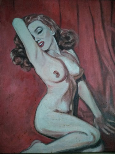 Картина под названием "монро" - Циала Нихорошева, Подлинное произведение искусства, Масло