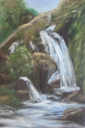 Painting titled "Font de l'algar" by Mª Teresa Silvestre, Original Artwork