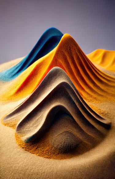 Digitale Kunst getiteld "Sands 03" door Tsomi, Origineel Kunstwerk, 2D Digital Work