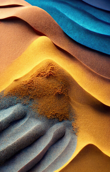 Arts numériques intitulée "Sands 04" par Tsomi, Œuvre d'art originale, Travail numérique 2D