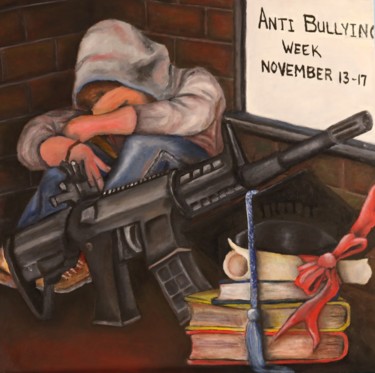 Painting titled "Shooter" by Scott Shead, Original Artwork, Oil