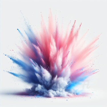 Цифровое искусство под названием "Explosion de couleu…" - Tsuiho, Подлинное произведение искусства, Изображение, сгенерирова…
