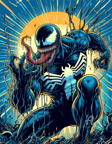 "Noir Venom" başlıklı Dijital Sanat Tsuiho tarafından, Orijinal sanat, AI tarafından oluşturulan görüntü