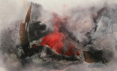 Painting titled "Untitled181013" by Tsunshan, Original Artwork, Acrylic