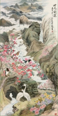 绘画 标题为“The wonderland bloo…” 由Tsz Mei Wong, 原创艺术品, 油