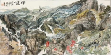 绘画 标题为“Zen Scenery(part 1)” 由Tsz Mei Wong, 原创艺术品, 油